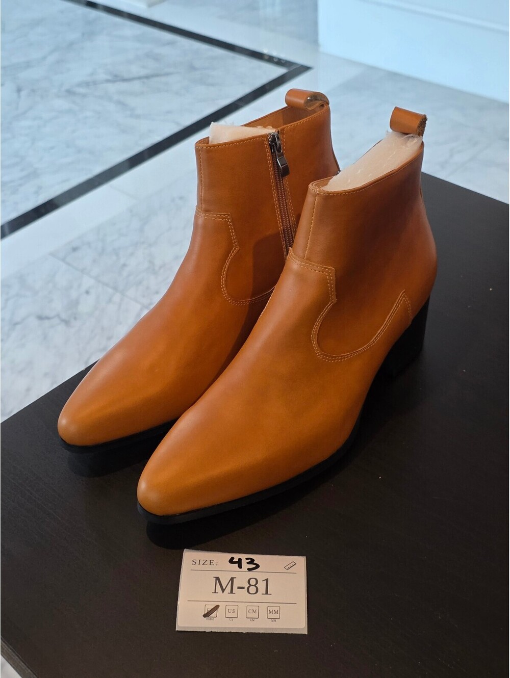 Men's Tan Leather Chelsea Boots